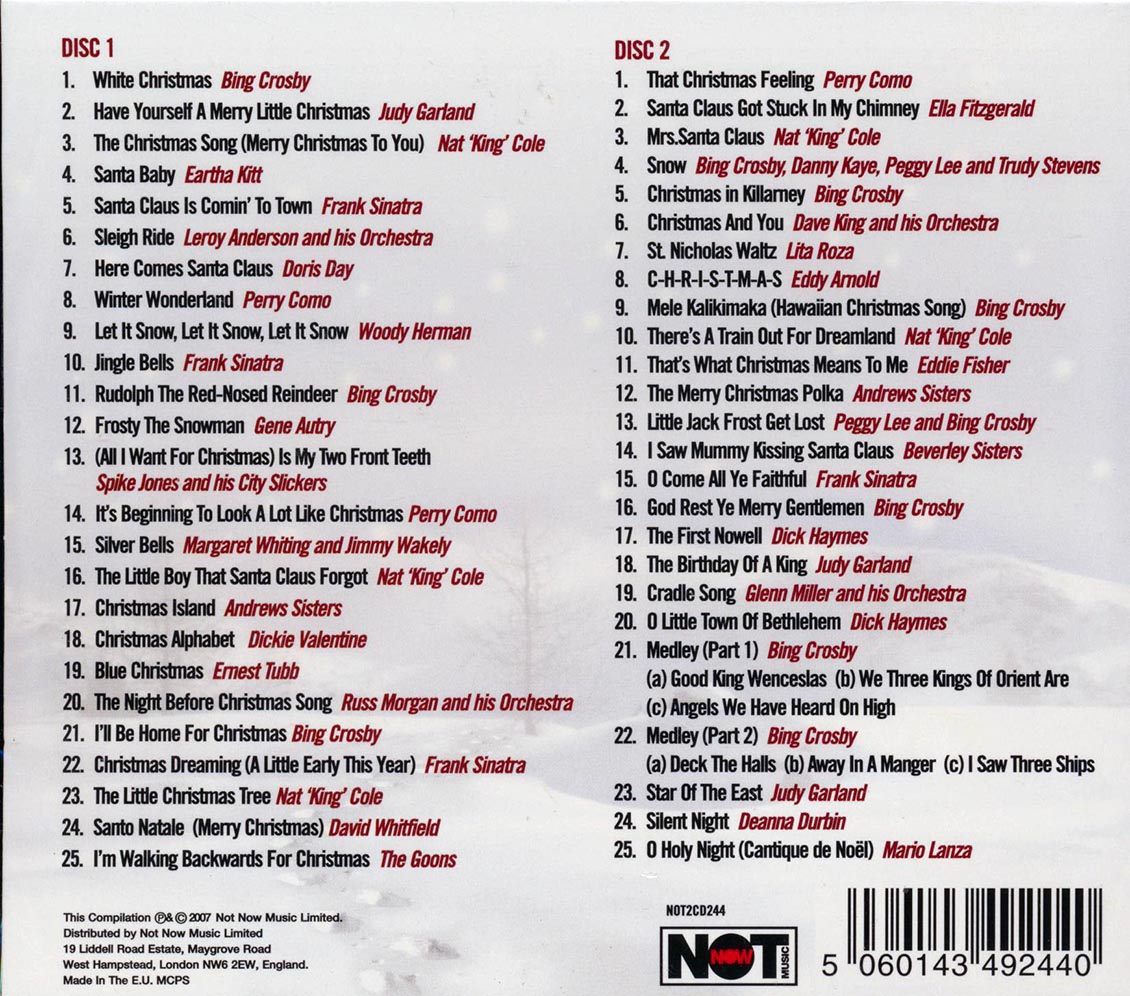 SEALED NEW CD Various Christmas Hits 50 Original Classics