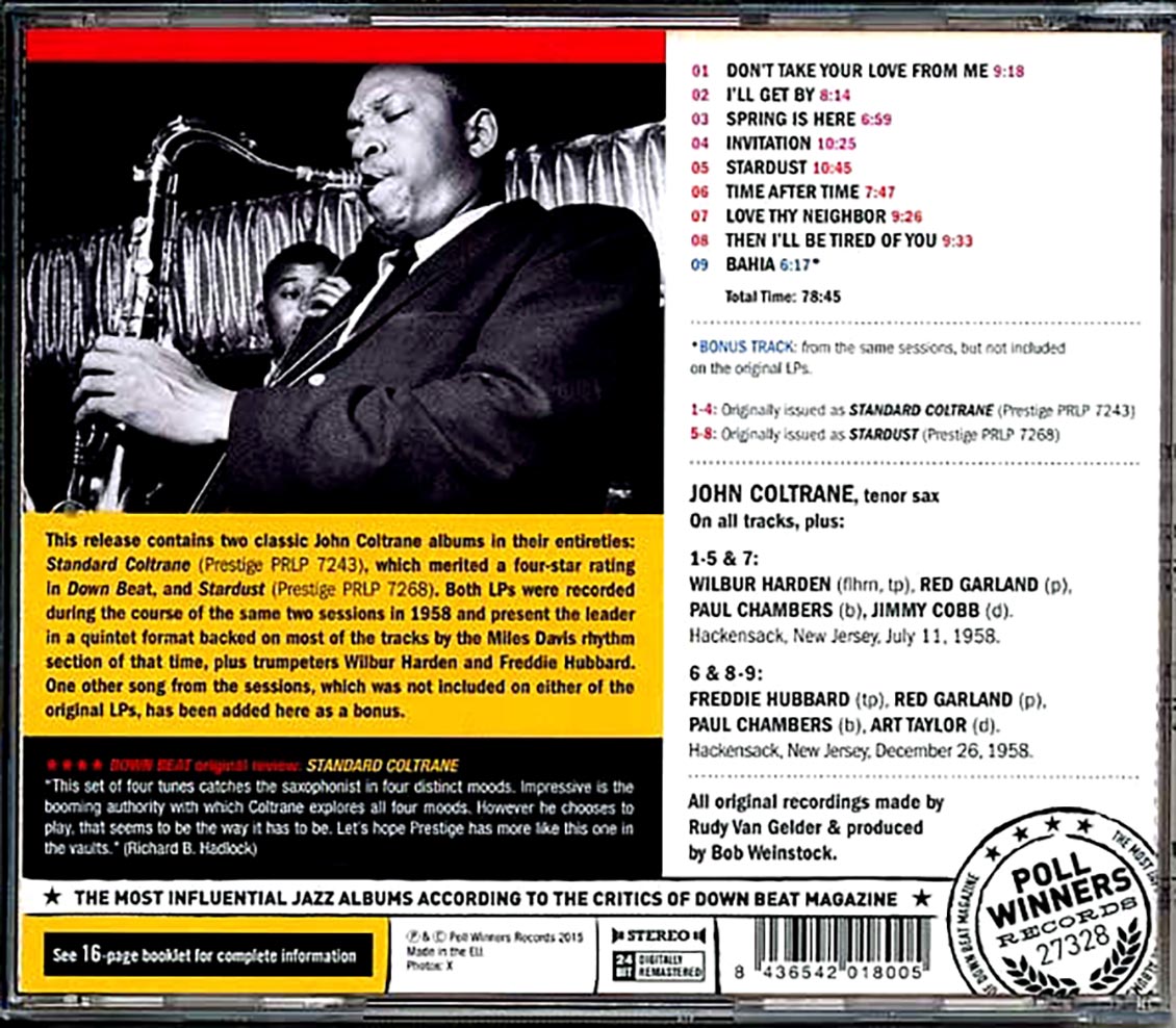 Standard coltrane + stardust by John Coltrane, CD with joniowaste - Ref ...