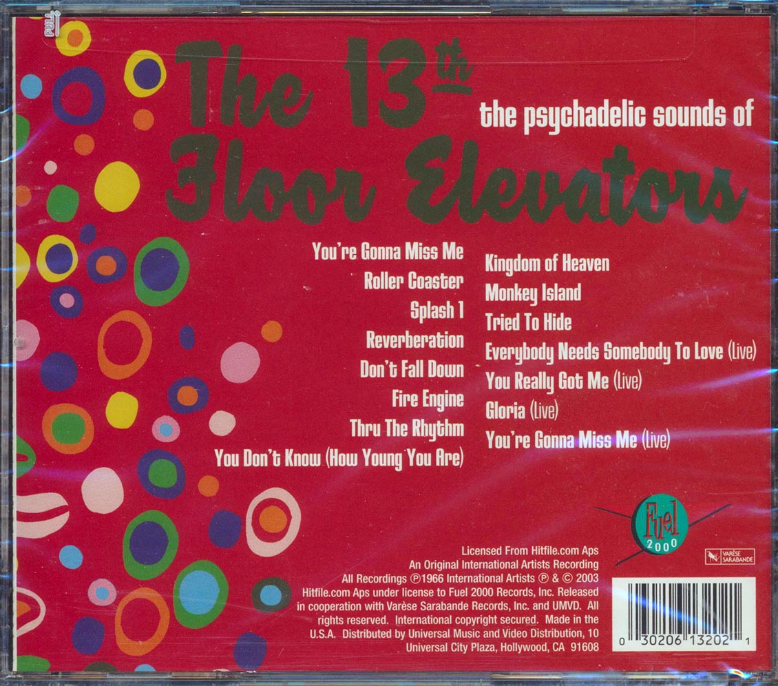 The Psychadelic Sounds Of The 13th Floor Elevators De The 13th Floor ...