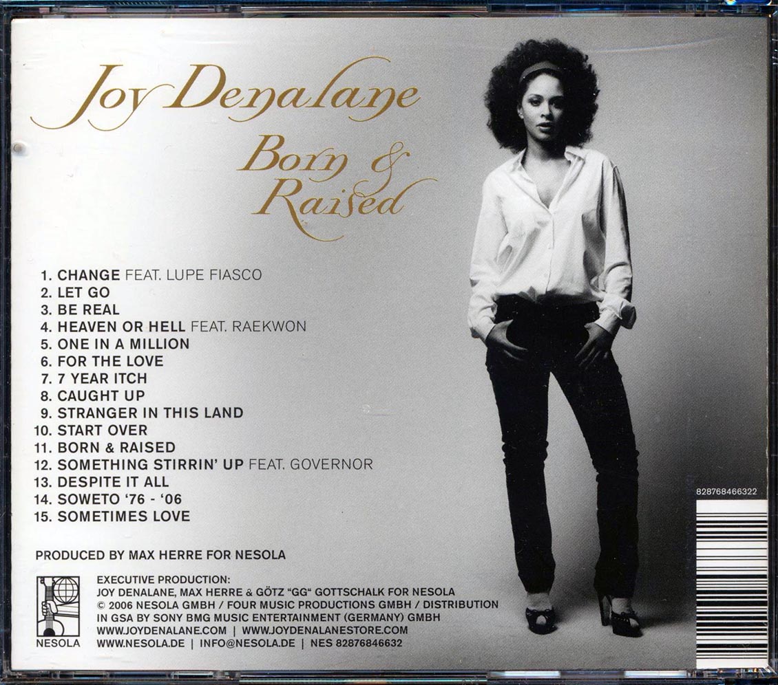 SEALED NEW CD Joy Denalane - Born & Raised 828768466322 | EBay