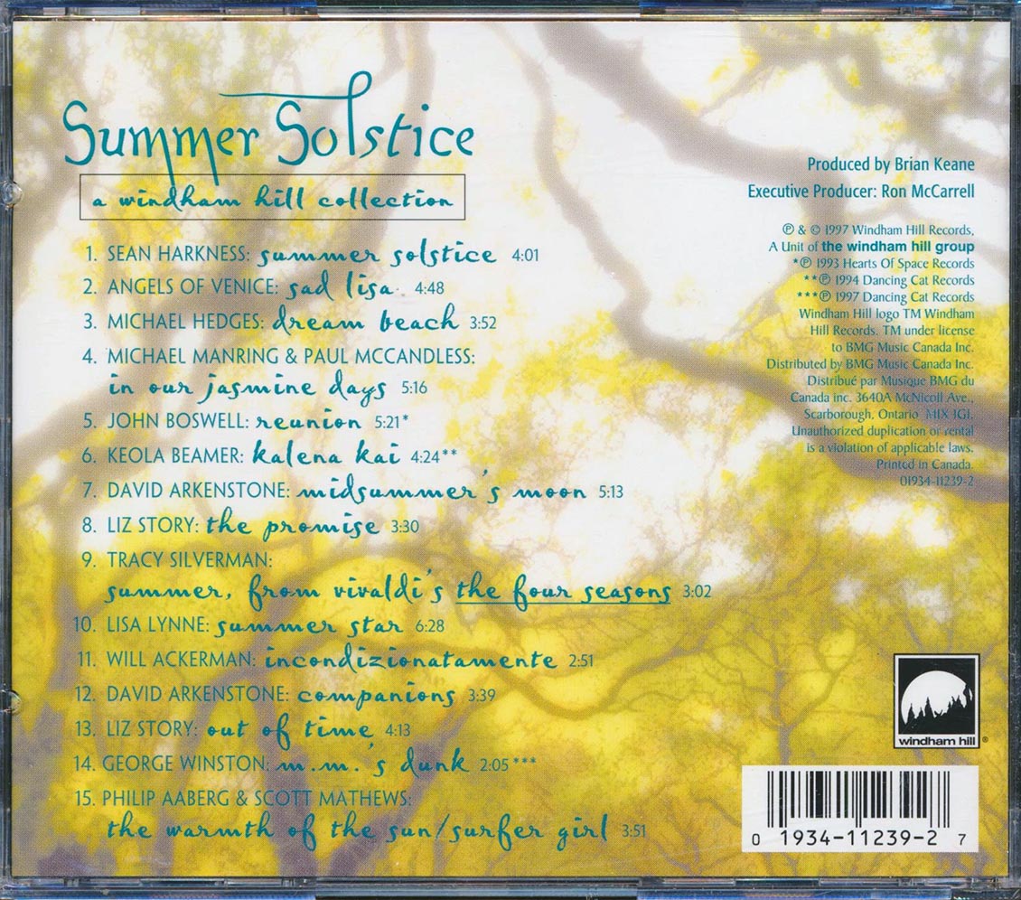 SEALED NEW CD Various - Summer Solstice: A Windham Hill Collection ...