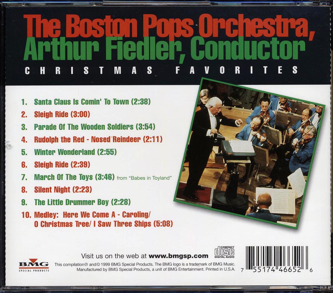 CD Boston Pops Orchestra, Arthur Fiedler Christmas Favorites