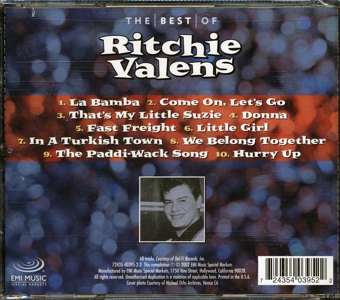 The Best Of Ritchie Valens By Ritchie Valens Cd With Onlymintrecords